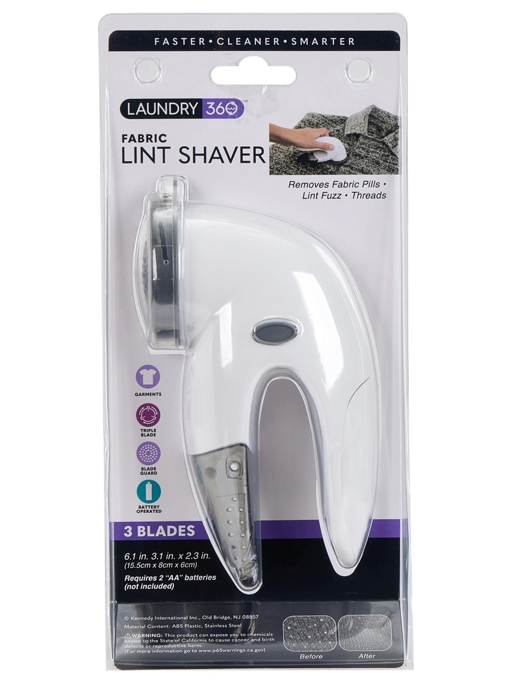 Laundry By Shelli Segal White Fabric Lint Shaver